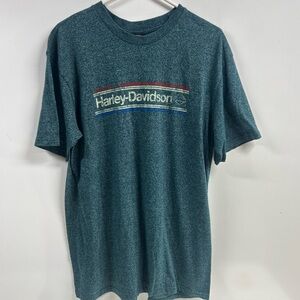 Harley-Davidson Men's Teal Graphic Tee